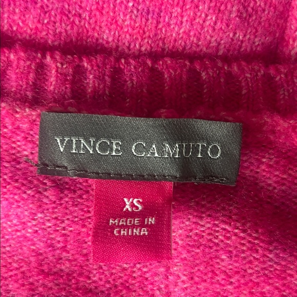 Vince Camuto V-Neck Paradox Pink Sweater Size XS NWT - Picture 11 of 13